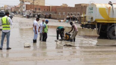 صورة بلدية عرفات تطلق عملية شفط مياه الأمطار على مستوى المقاطعة